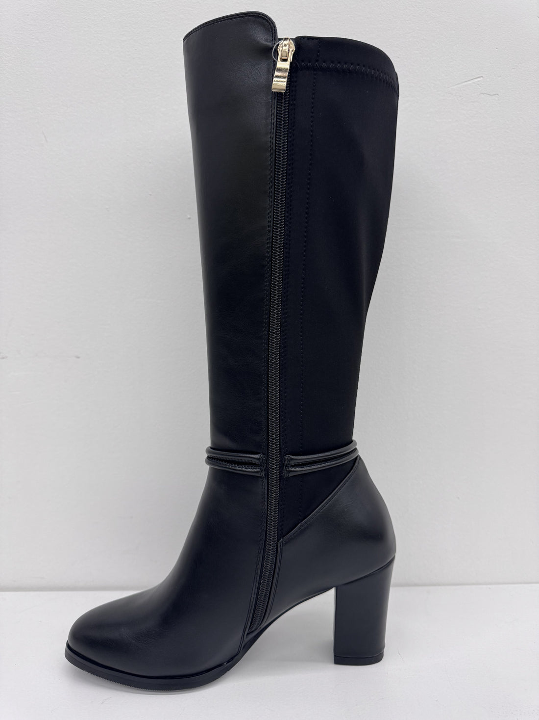 AQUA MODA Nolita Too Women Dress Boots Black Smooth - product view