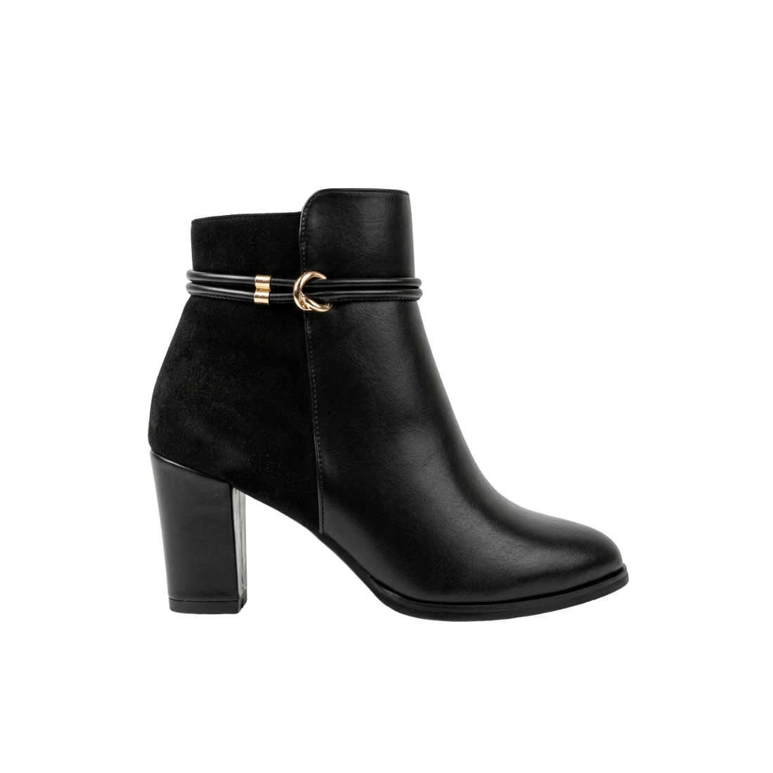 AQUA MODA Selina Too Women Dress Boots Black Smooth - product view