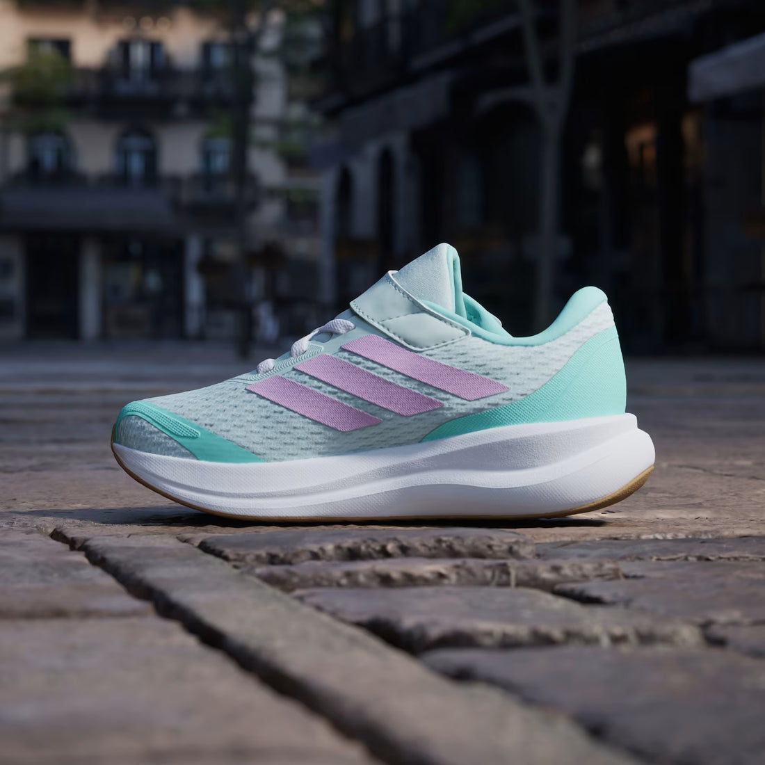 Adidas Runfalcon 6 EL C Kids Shoes Performance in teal - product view
