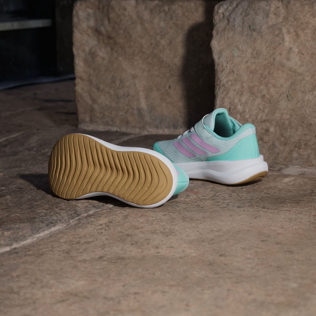 Adidas Runfalcon 6 EL C Kids Shoes Performance in teal - product view