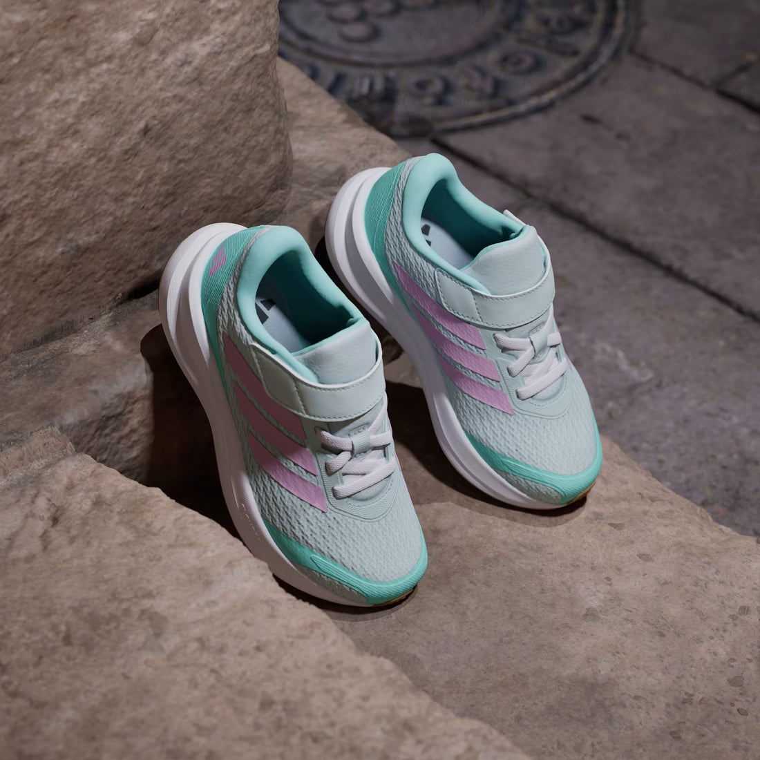 Adidas Runfalcon 6 EL C Kids Shoes Performance in teal - product view