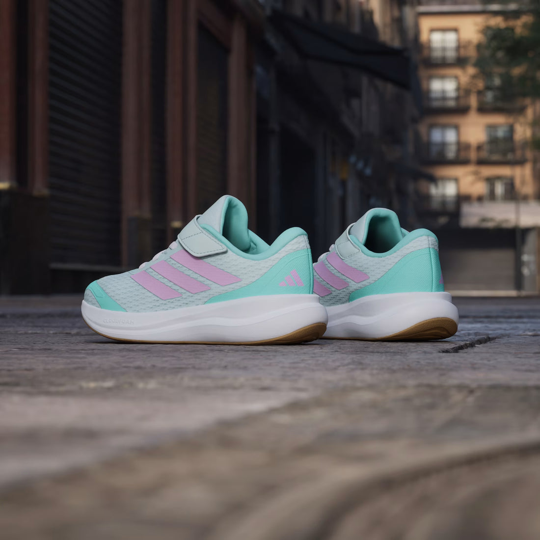 Adidas Runfalcon 6 EL C Kids Shoes Performance in teal - product view