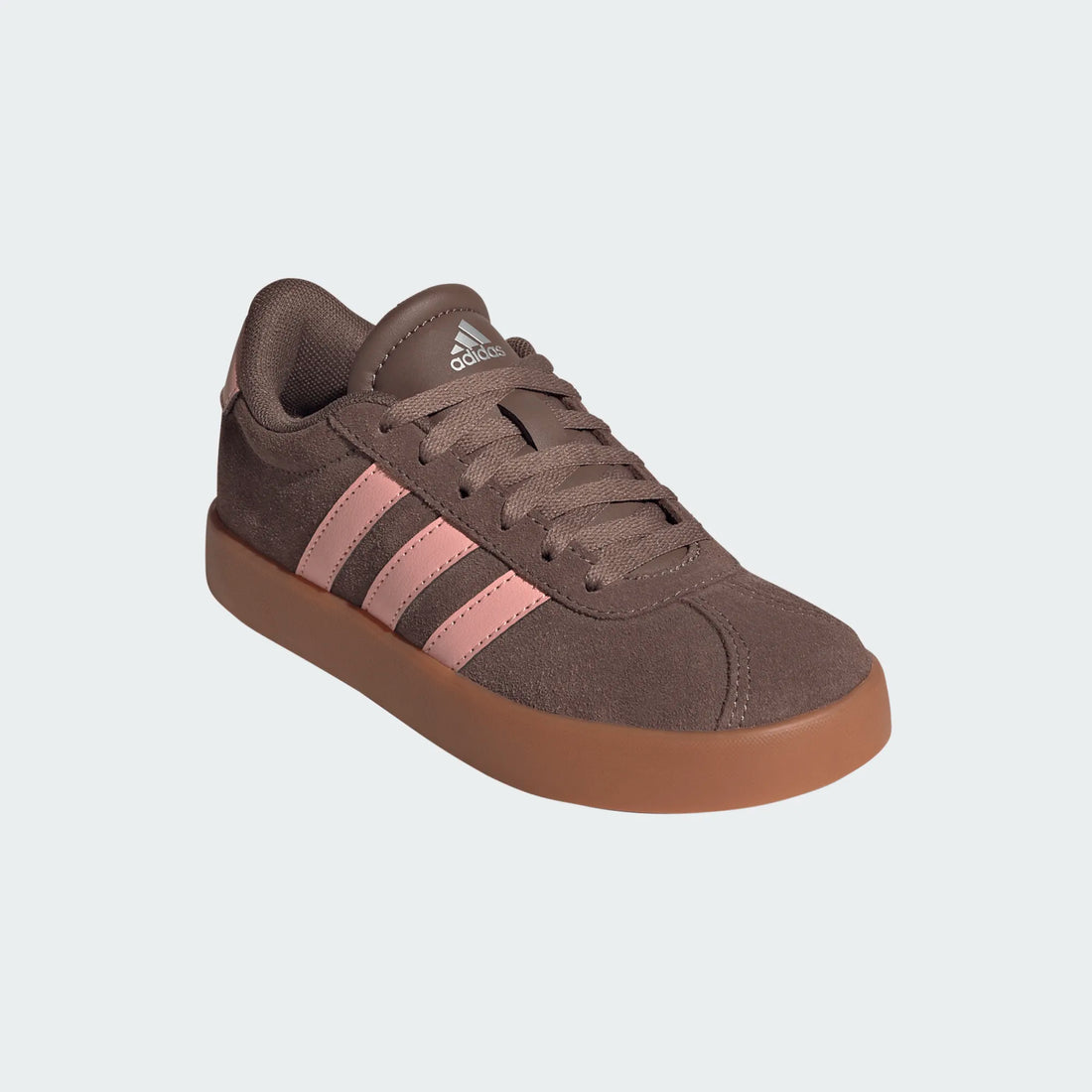 Adidas VL Court 3.0 K Kids Shoes Sneakers in brown - product view 