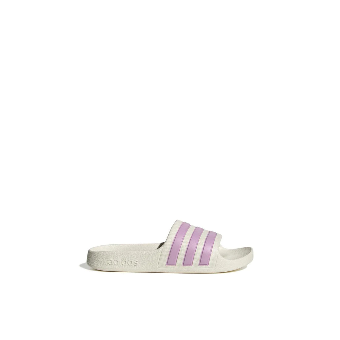 ADIDAS Adilette Aqua K kids slides in OFF-WHITE/BLISS-LILAC/OFF-WHITE – product view