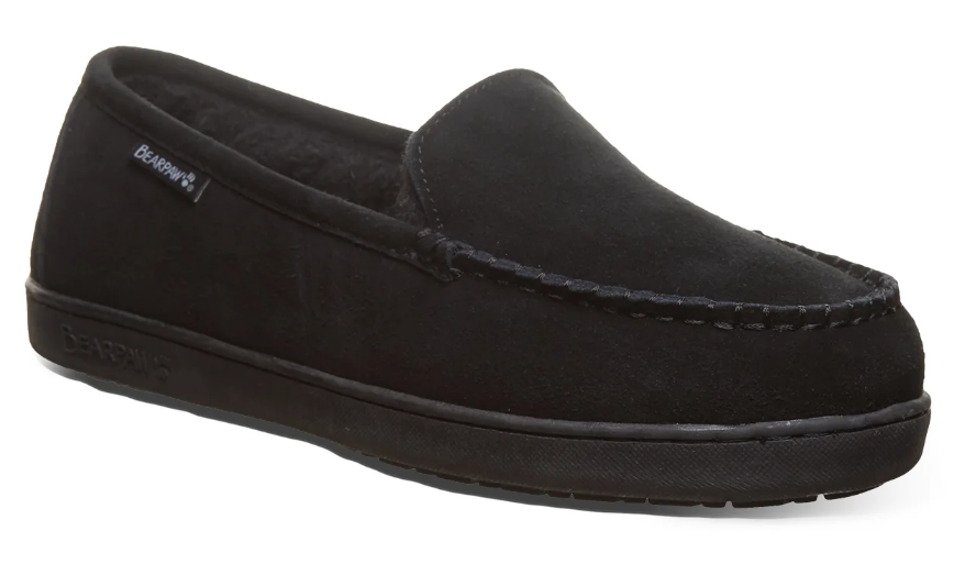 BEARPAW Brian Slip On m Slippers Shoes in Blaack-product view