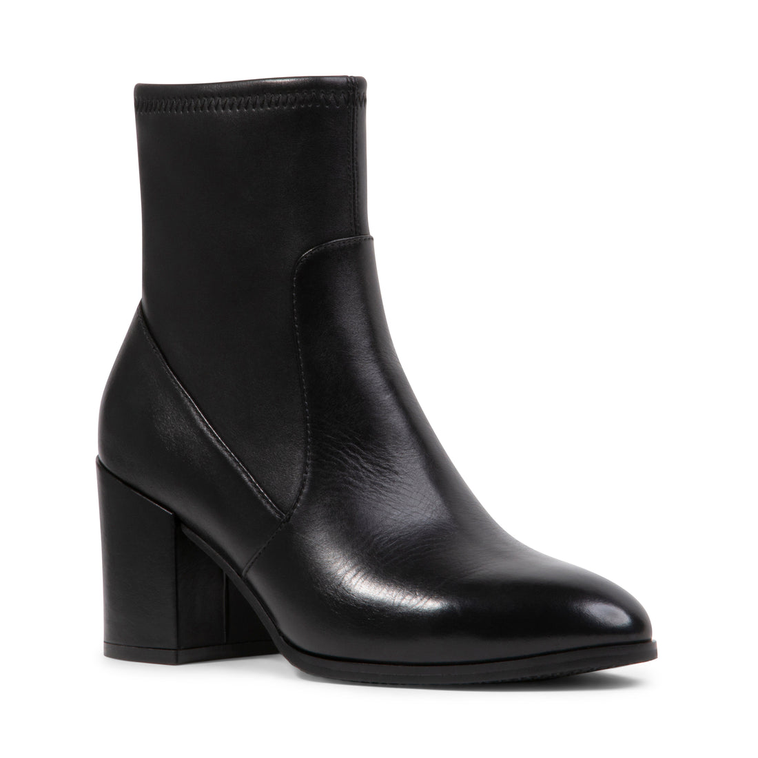 BLONDO Floris Women Dress waterproof Booties in Black Leather 