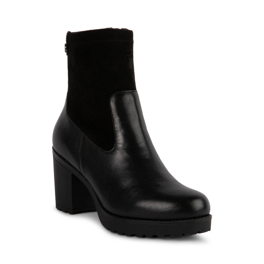 BLONDO Gabi Women Dress waterproof Booties in Black Leather 