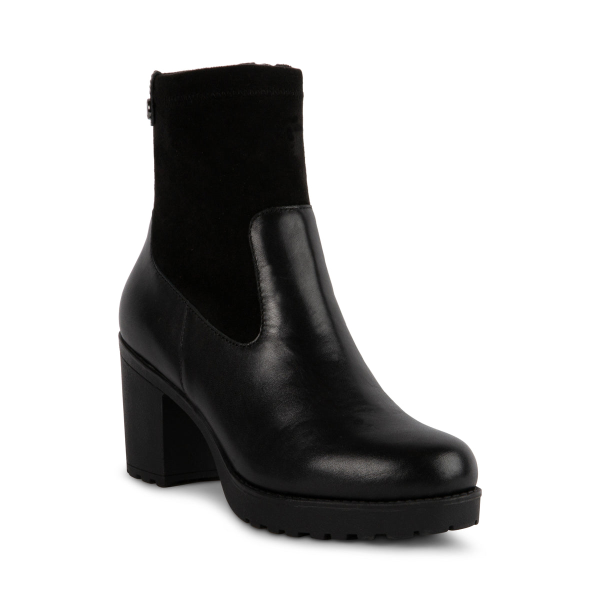 BLONDO Gabi Women Dress waterproof Booties in Black Leather 