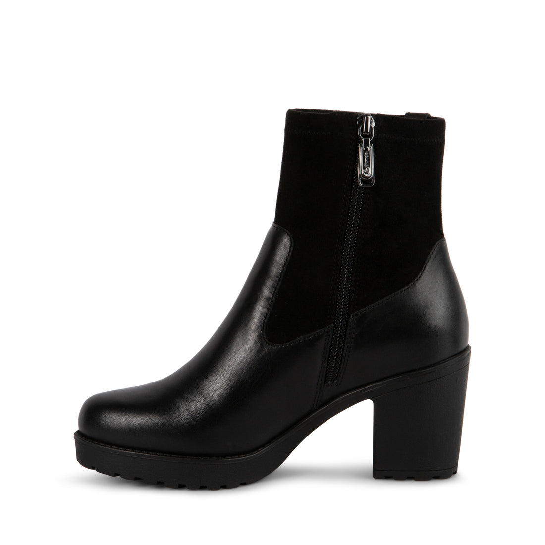 BLONDO Gabi Women Dress waterproof Booties in Black Leather 