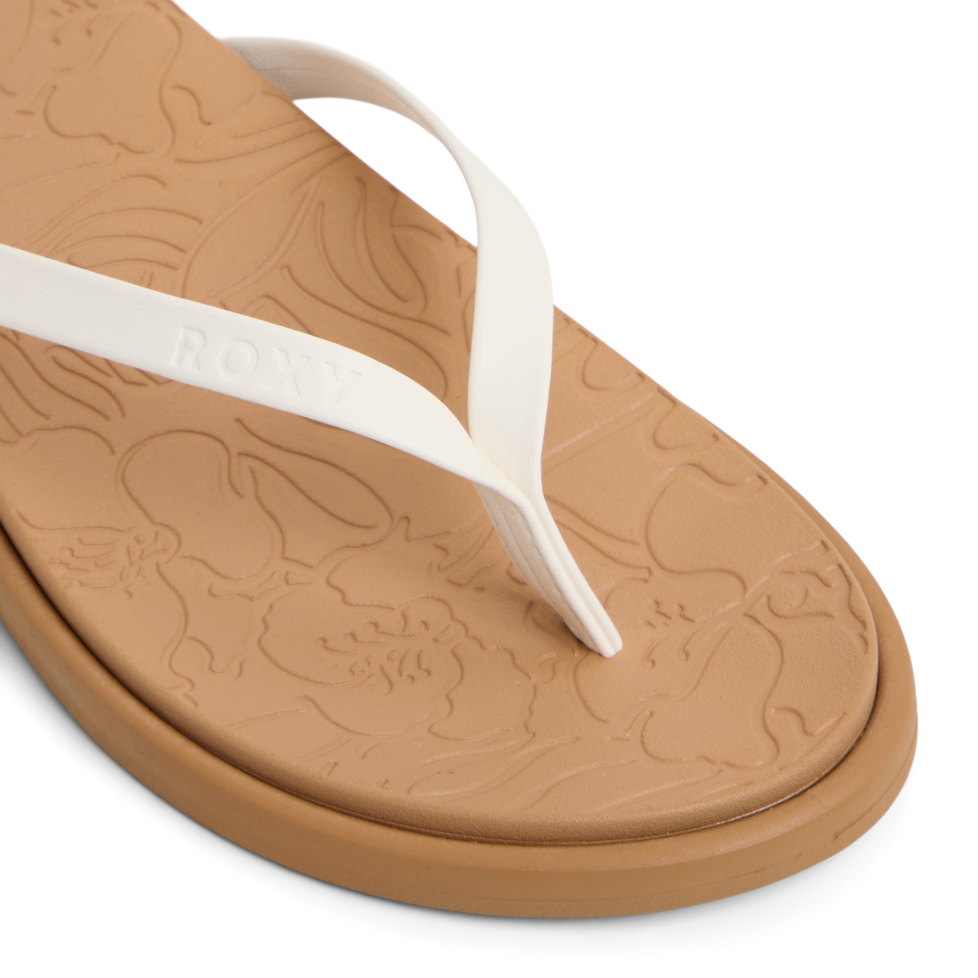 ROXY Calabasas Slides Sandals in Cream- Product view