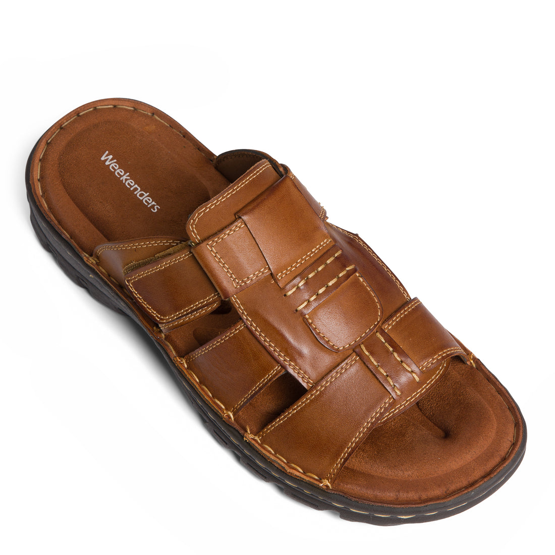 WEEKENDERS Cedar Slide Shoes Casual in Cognac- Product view