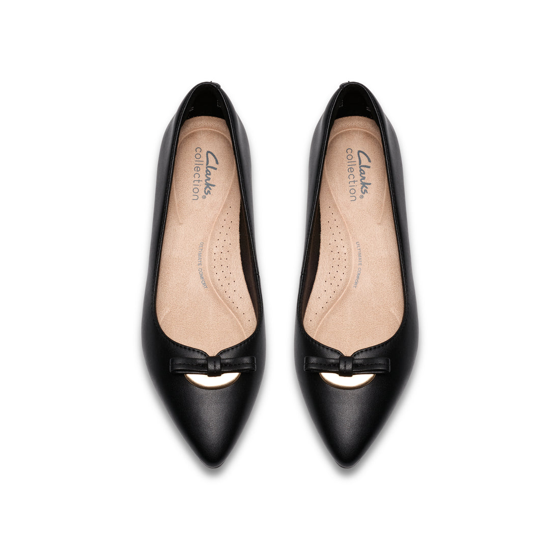CLARKS Natalyn Trim women dress in Black-Leather – product view