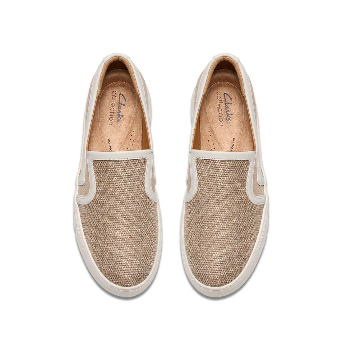 CLARKS Mykah Shine women sneakers in Metallic-Combi – product view