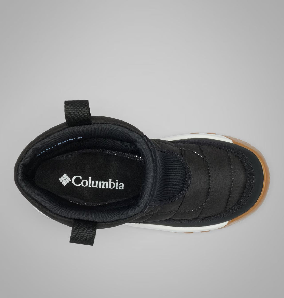 COLUMBIA Snowtrot Mid Kids Winter Boots Black - product view