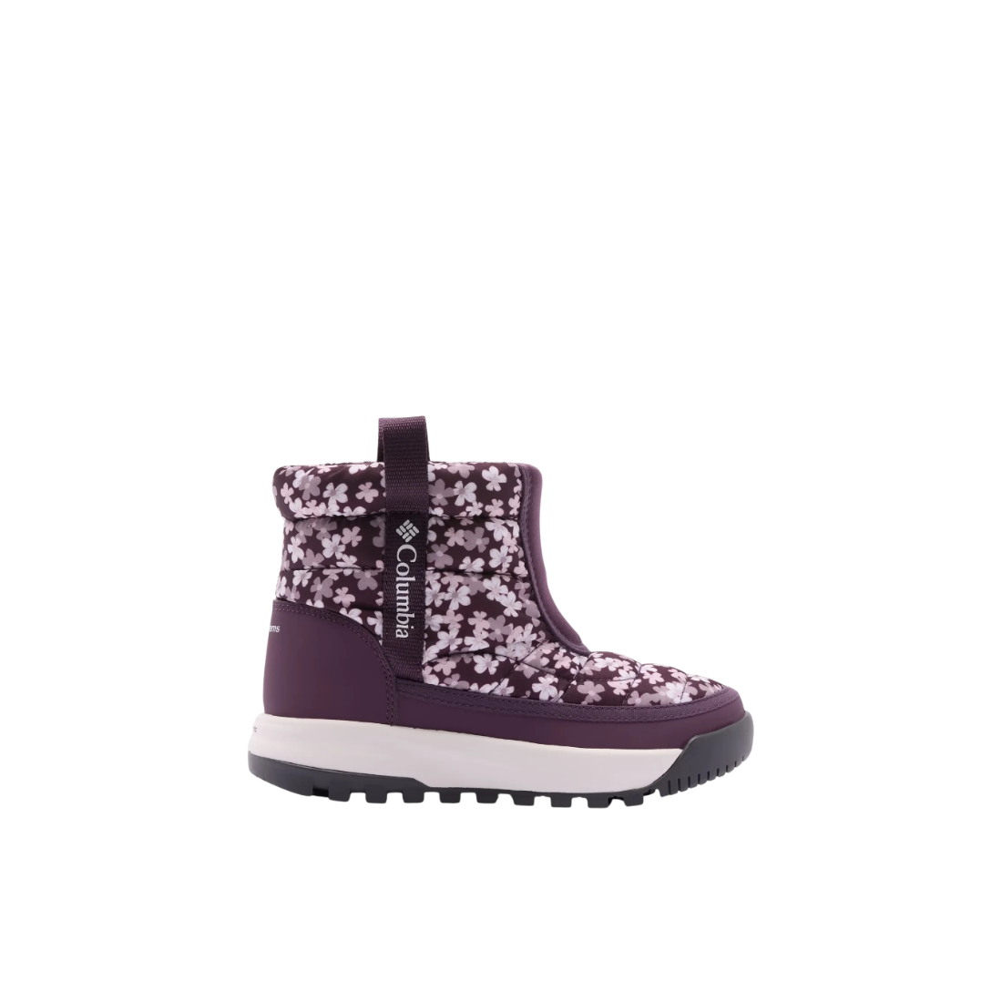 COLUMBIA Snowtrot Mid Kids Winter Boots Purple - product view