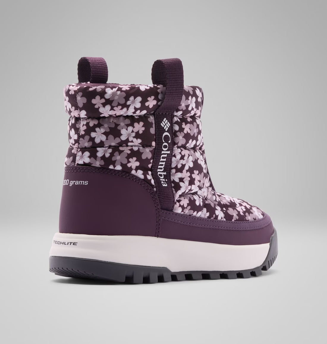 COLUMBIA Snowtrot Mid Kids Winter Boots Purple - product view