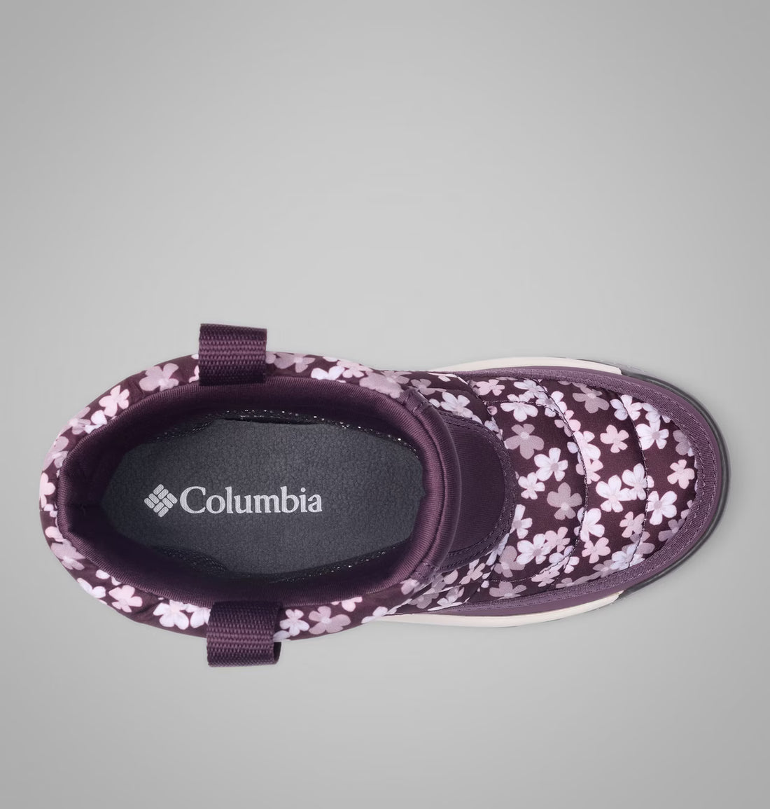 COLUMBIA Snowtrot Mid Kids Winter Boots Purple - product view