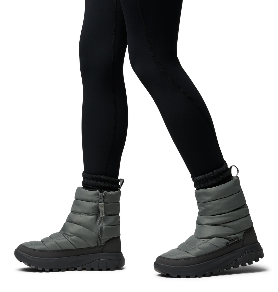 COLUMBIA Snowtrot Mid Women Puffy Winter Boots Black - product view