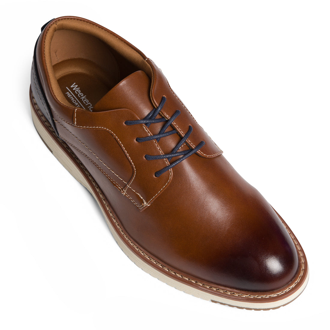 WEEKENDERS Cypress Lace up Shoes Casual in Cognac- Product view