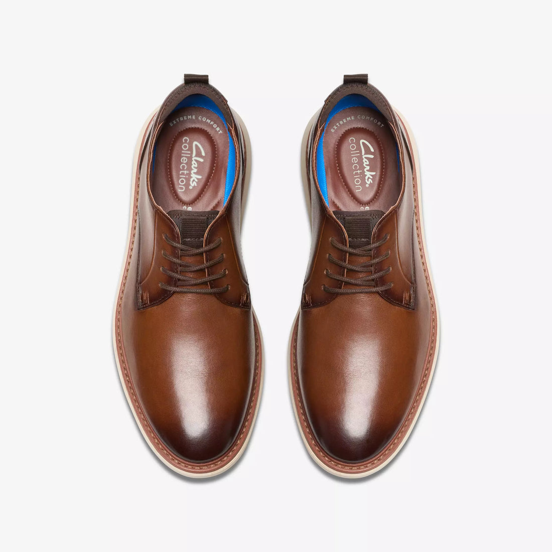Clarks Brantin Plain Men Shoes Casual in Brown - product view