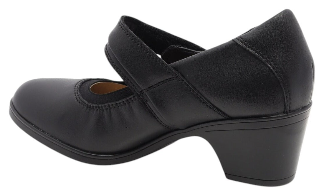 Clarks Emily2 Jaynie Wide Women Shoes Casual in black - product view