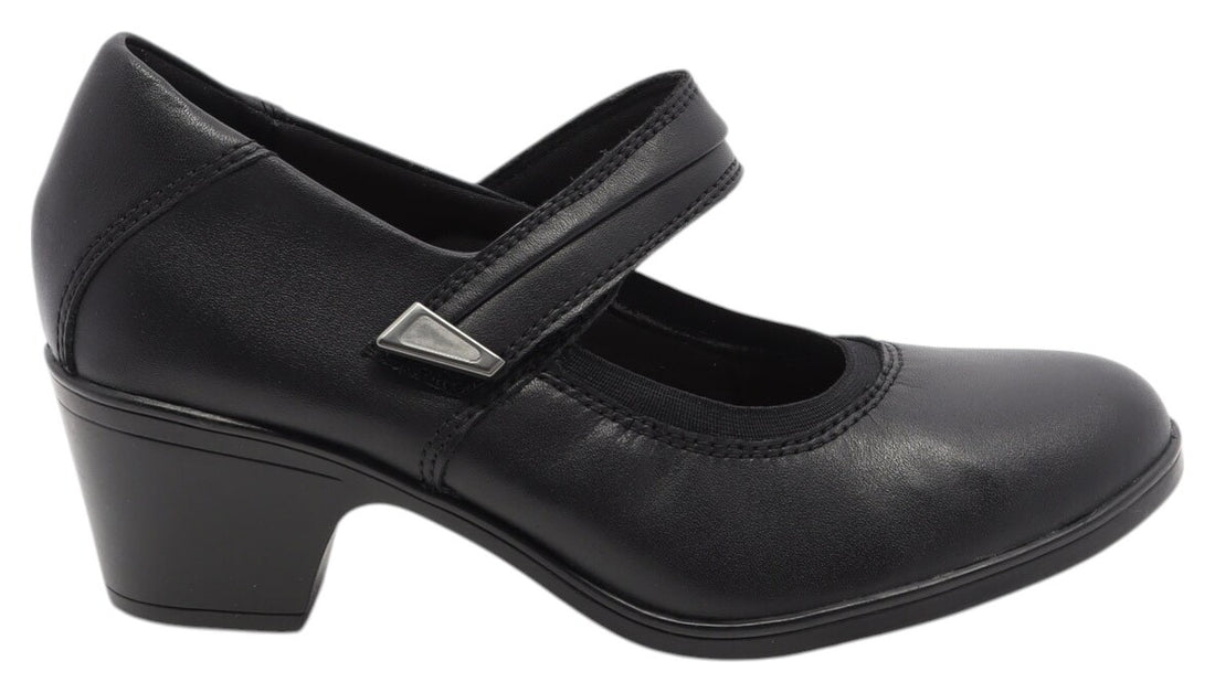 Clarks Emily2 Jaynie Wide Women Shoes Casual in black - product view