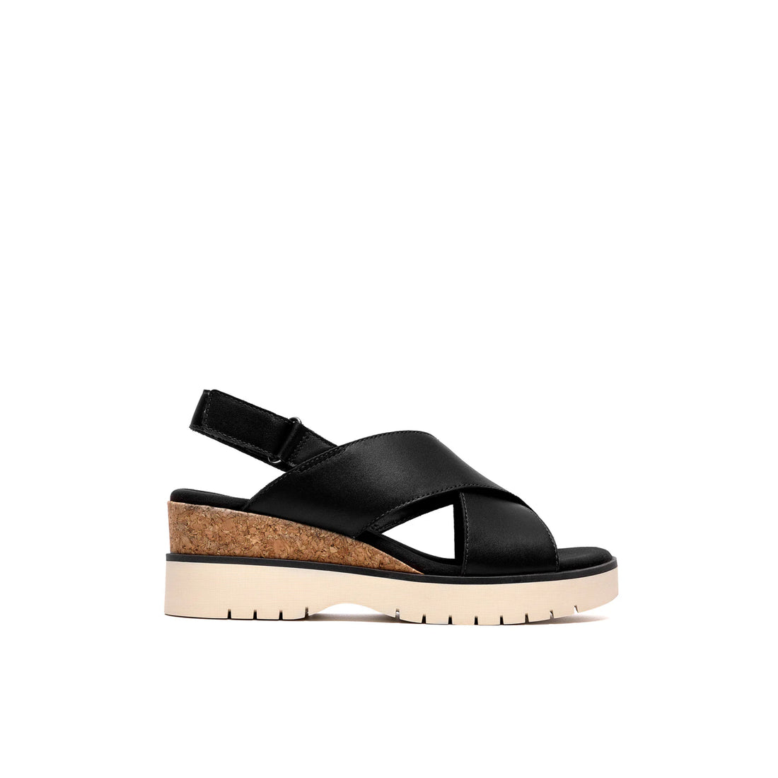 CLARKS Diaz Cross Black women casual in Black-Leather – product view