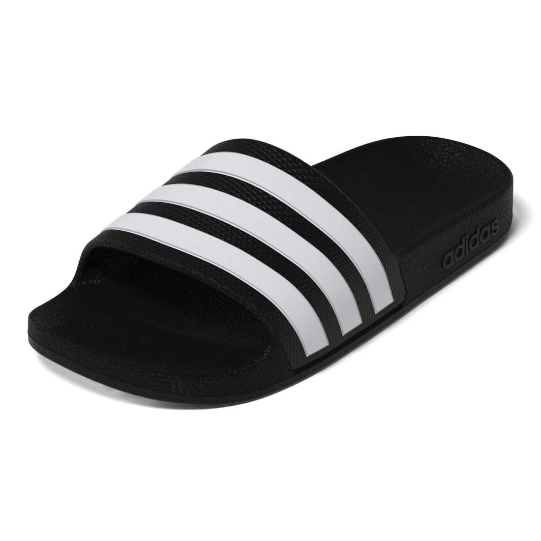 ADIDAS Adilette Aqua K kids slides in CORE-BLACK/FTWR-WHITE/CORE-BLACK – product view