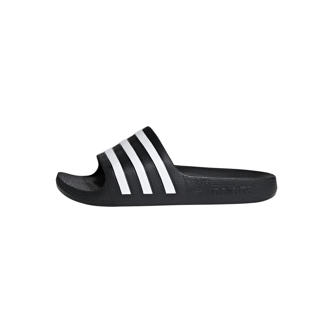 ADIDAS Adilette Aqua K kids slides in CORE-BLACK/FTWR-WHITE/CORE-BLACK – product view