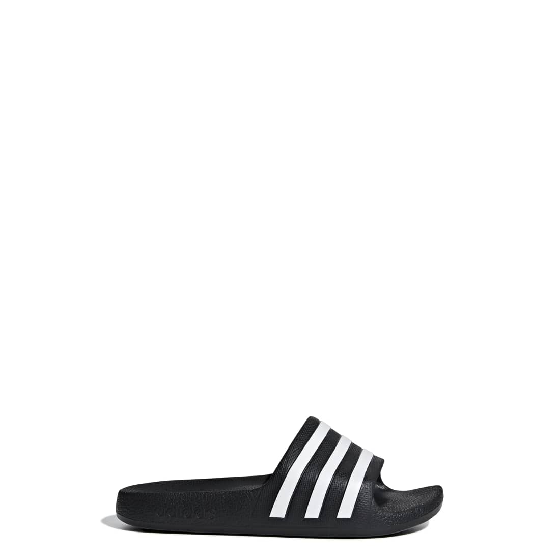 ADIDAS Adilette Aqua K kids slides in CORE-BLACK/FTWR-WHITE/CORE-BLACK – product view
