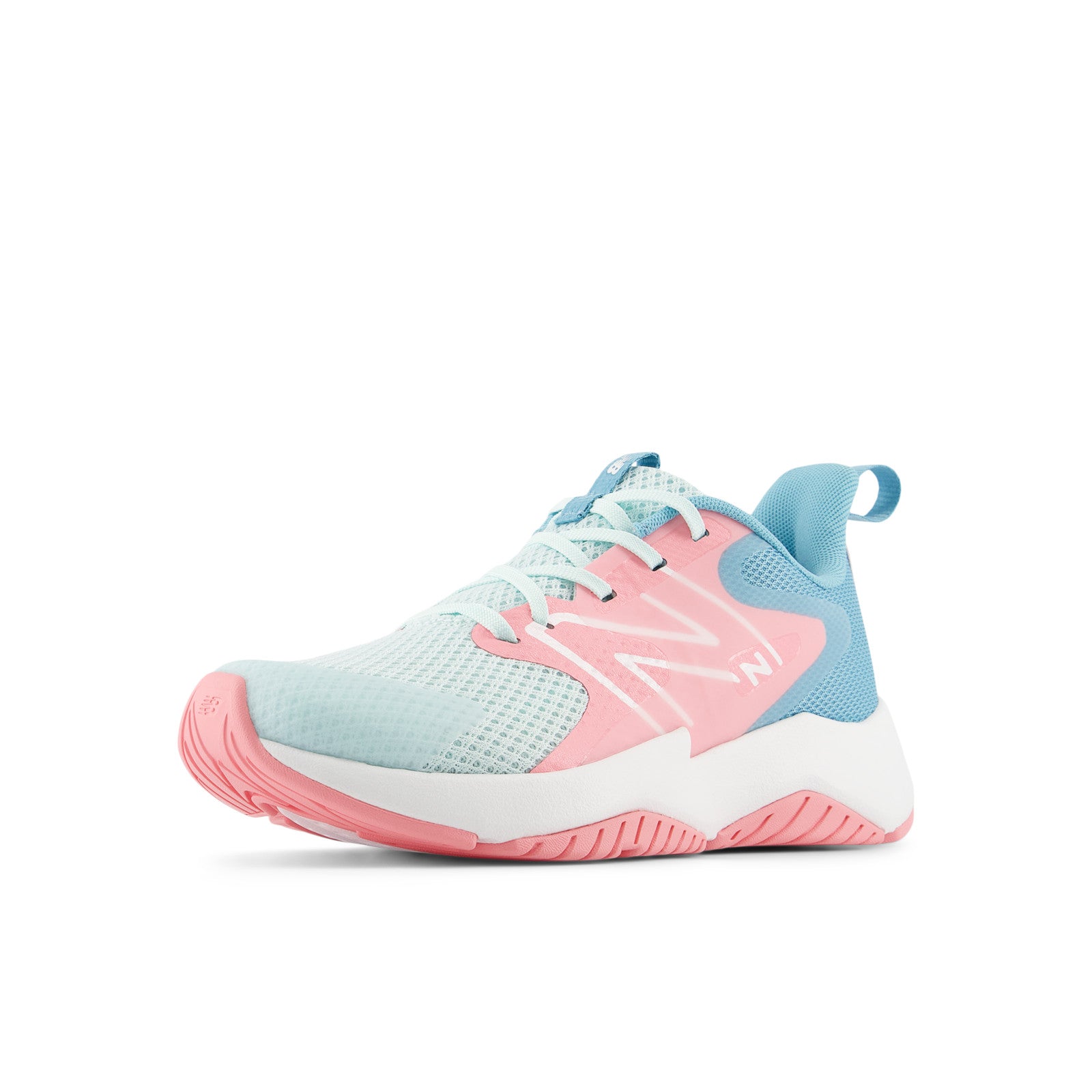 NEW-BALANCE Rave Run V2 kids performance in Glint-Blue – product view
