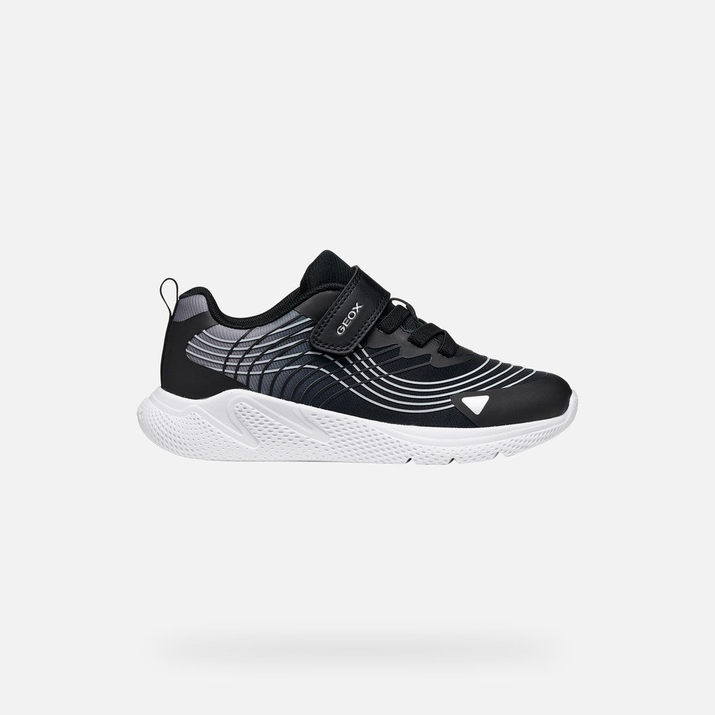 Geox J Sprintye Boy Kids Shoes Sneakers  in black - product view