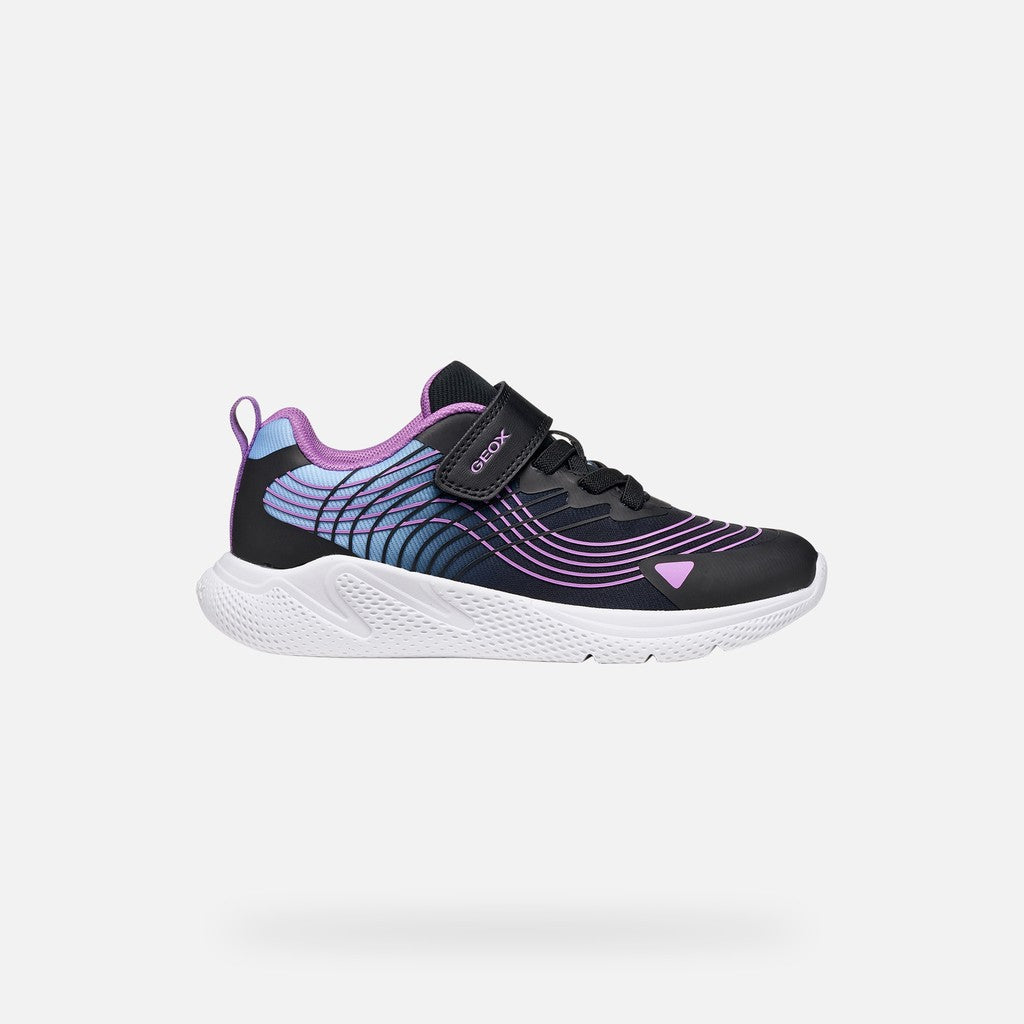 Geox J Sprintye Girl Kids Shoes Sneakers in black - product view