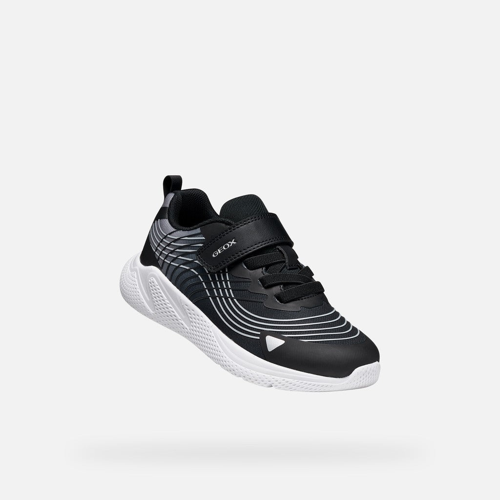  Geox J Sprintye Boy Kids Shoes Sneakers  in black - product view
