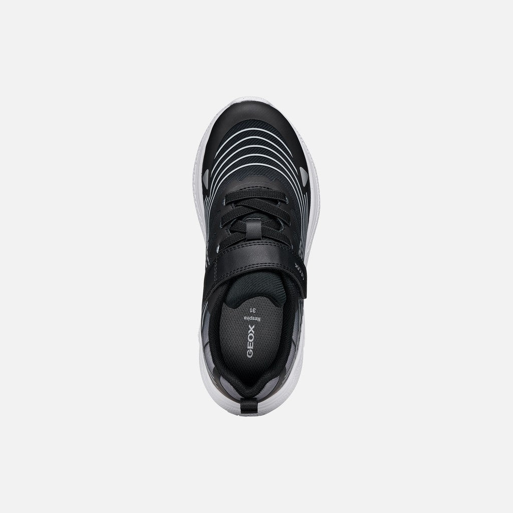  Geox J Sprintye Boy Kids Shoes Sneakers  in black - product view