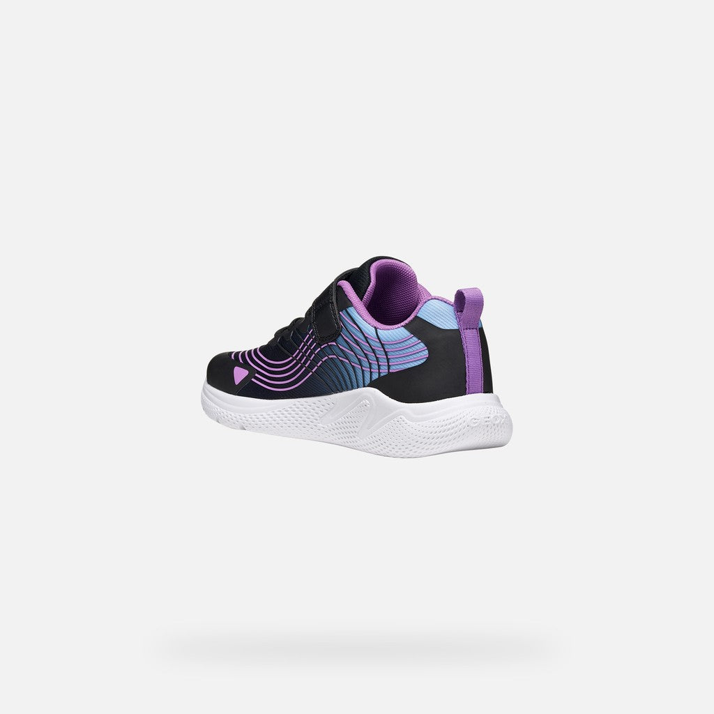Geox J Sprintye Girl Kids Shoes Sneakers in black - product view