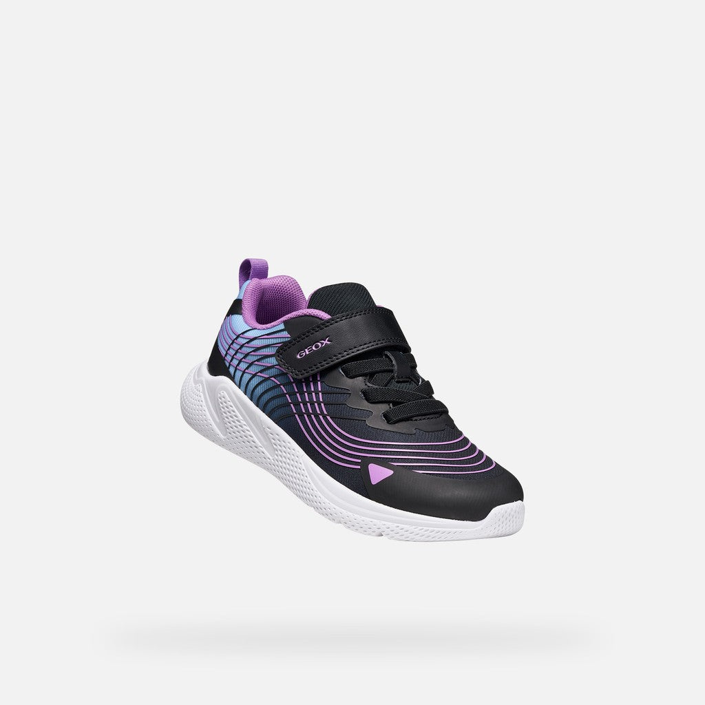 Geox J Sprintye Girl Kids Shoes Sneakers in black - product view