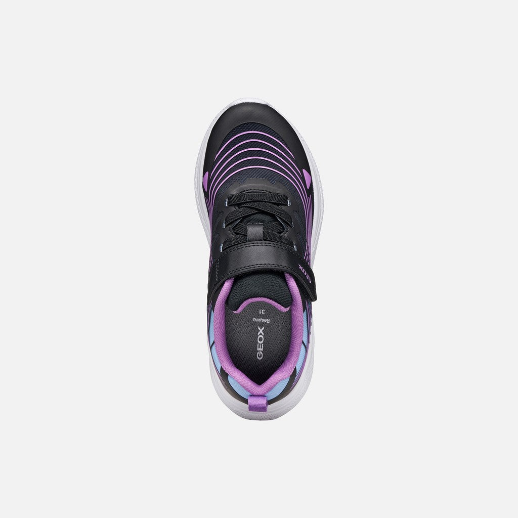 Geox J Sprintye Girl Kids Shoes Sneakers in black - product view