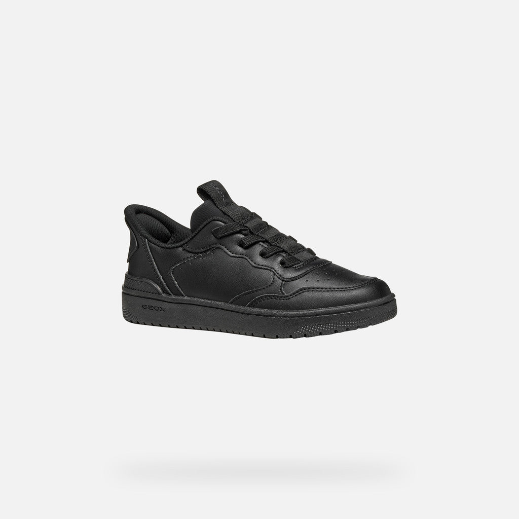 Geox J Washiba Fast In Boy Kids Shoes Sneakers in black - product view