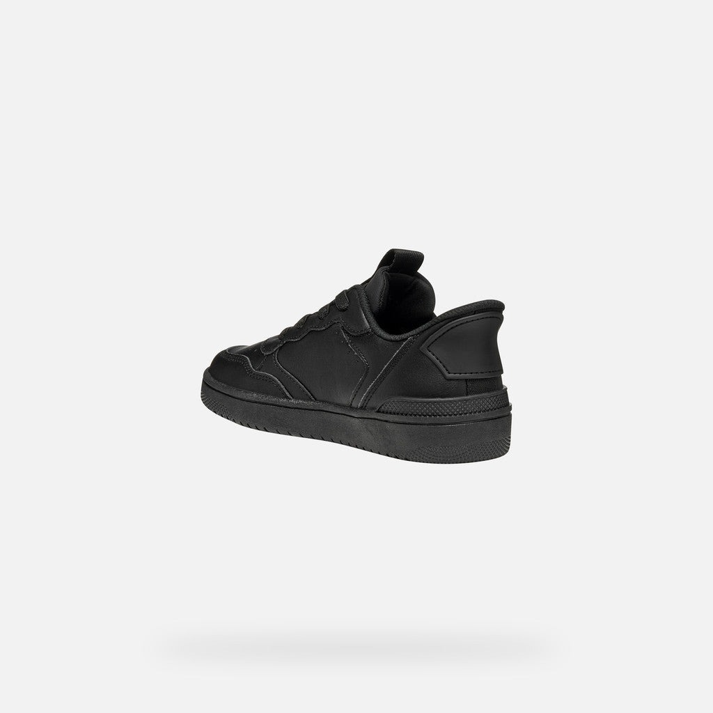 Geox J Washiba Fast In Boy Kids Shoes Sneakers in black - product view