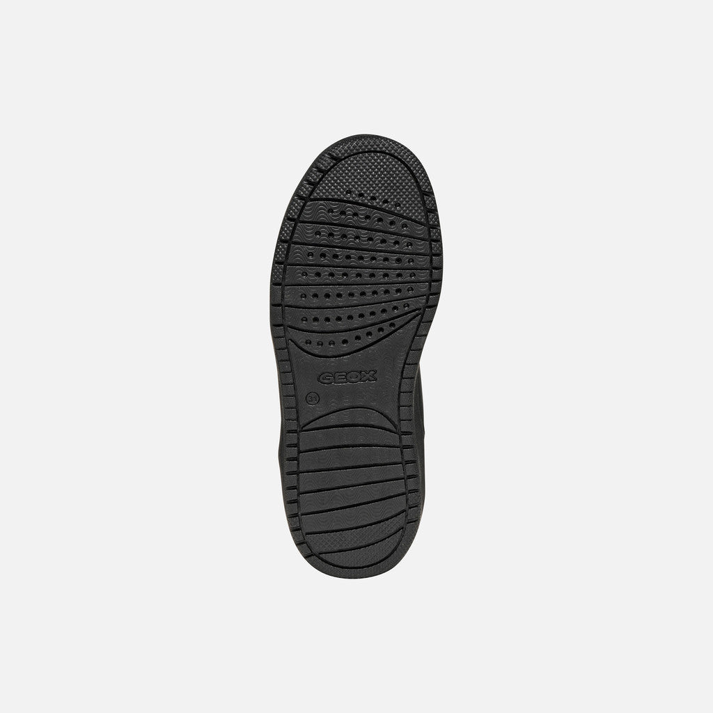 Geox J Washiba Fast In Boy Kids Shoes Sneakers in black - product view
