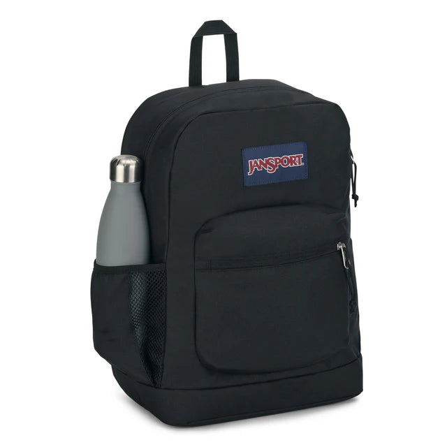 Jansport Cross Town Plus Acc Bags School and Work in black - product view