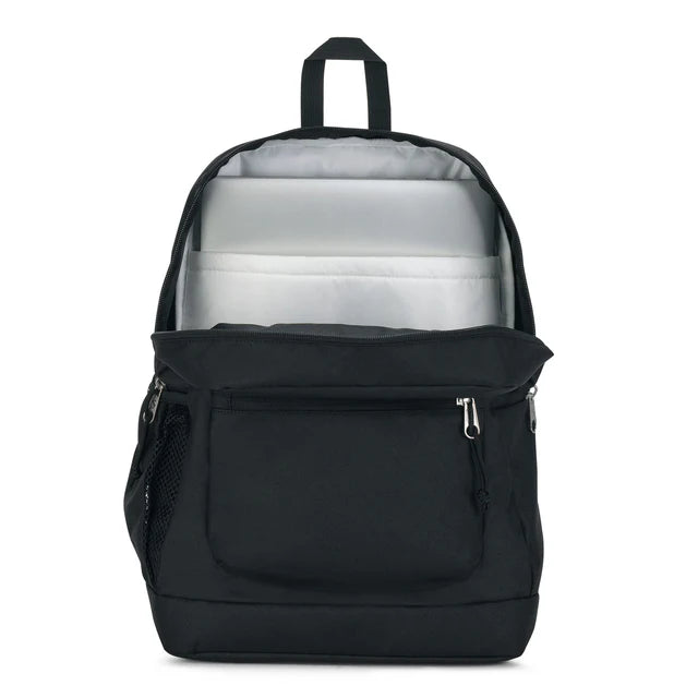 Jansport Cross Town Plus Acc Bags School and Work in black - product view