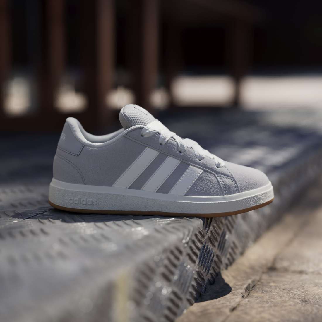ADIDAS Grand Court 00s K kids sneaker in GREY-TWO/OFF-WHITE/GUM-10 – product view