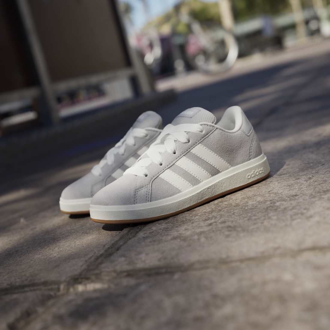 ADIDAS Grand Court 00s K Enfants Baskets et chaussures de sport GRIS DEUX/BLANC CASSÉ/GOMME 10