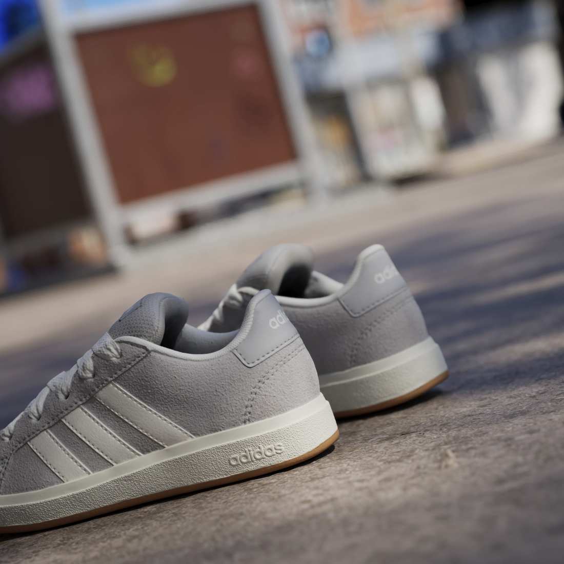 ADIDAS Grand Court 00s K Enfants Baskets et chaussures de sport GRIS DEUX/BLANC CASSÉ/GOMME 10