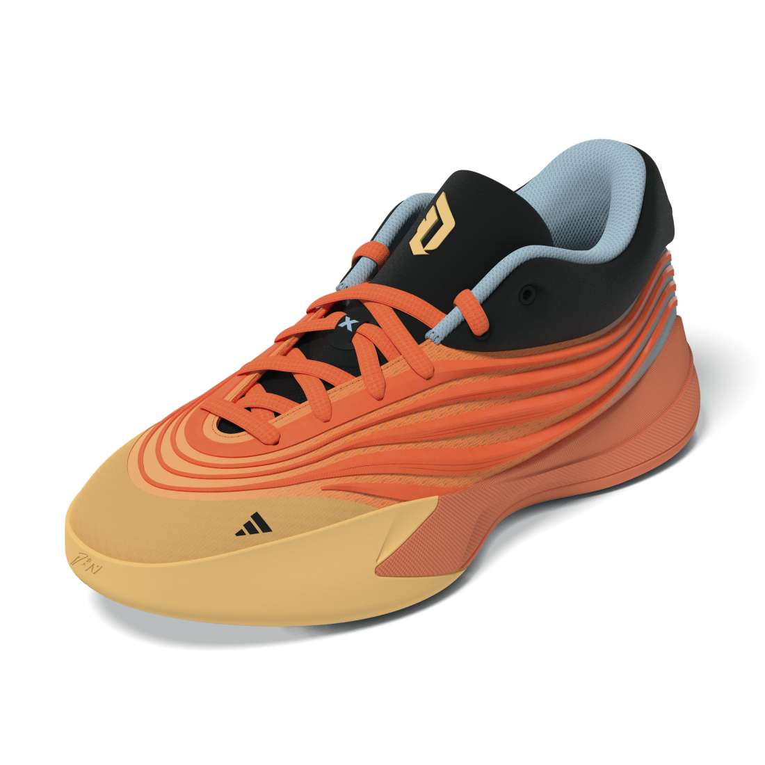 ADIDAS Dame X M Hommes Baskets et chaussures de sport basketball in Orange lucide/Glace – product view