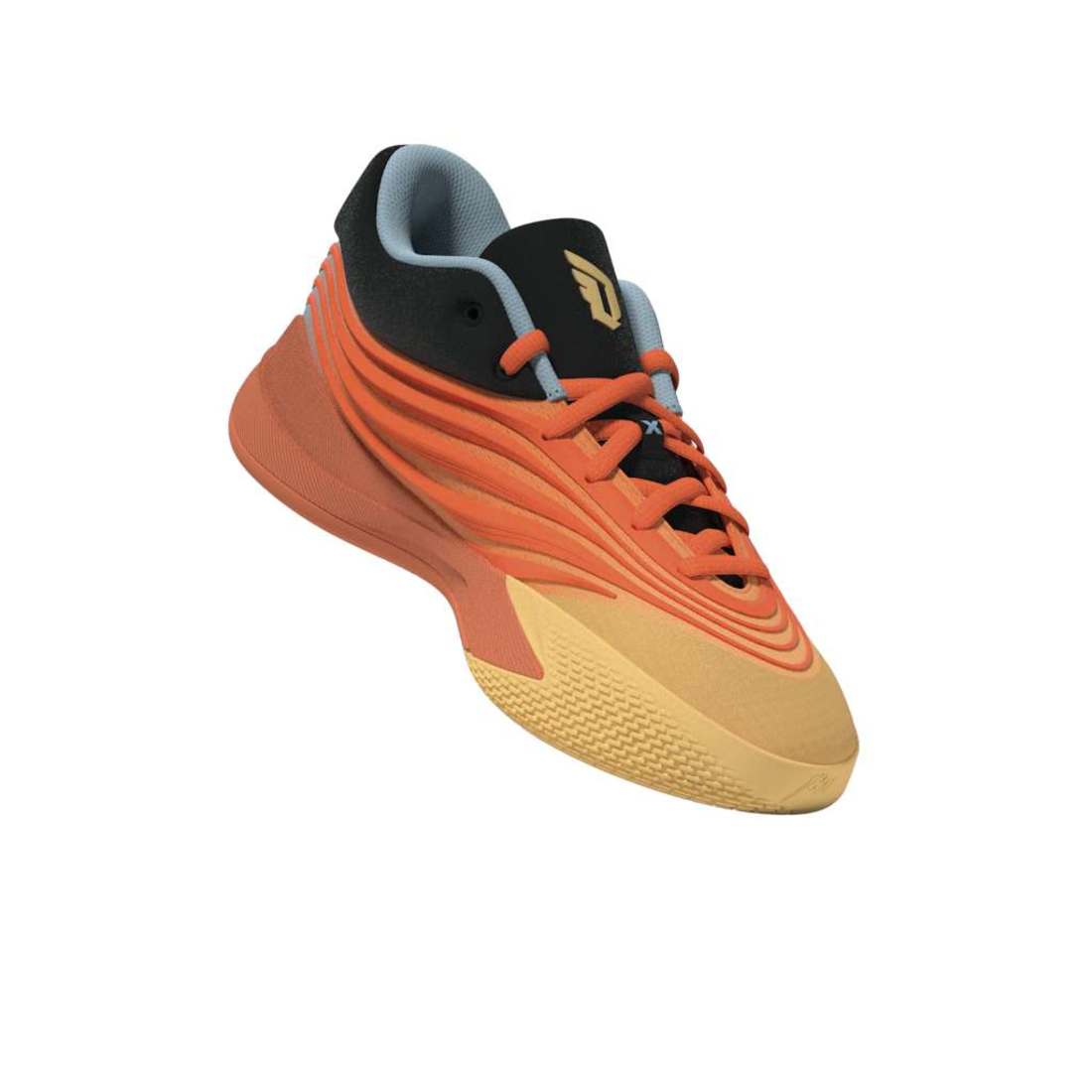 ADIDAS Dame X M Hommes Baskets et chaussures de sport basketball in Orange lucide/Glace – product view