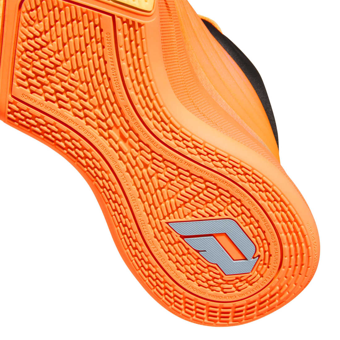 ADIDAS Dame X M  men sneaker basketball in Lucid-Orange/Ice – product view