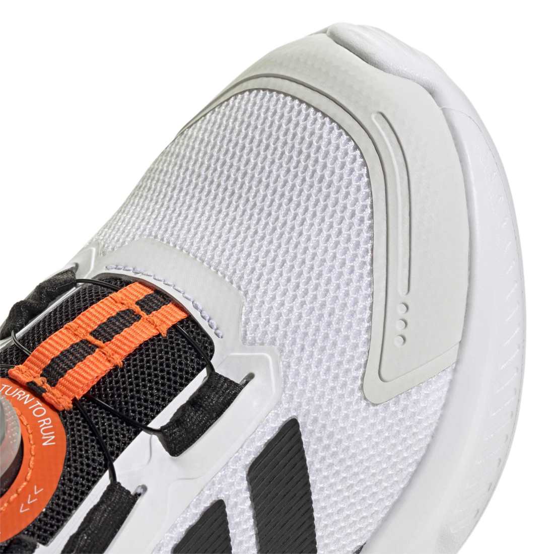 ADIDAS Fortarun 4.0 Boa C kids performance in FTWR-WHITE/CORE-BLACK/IMPACT-ORANGE – product view